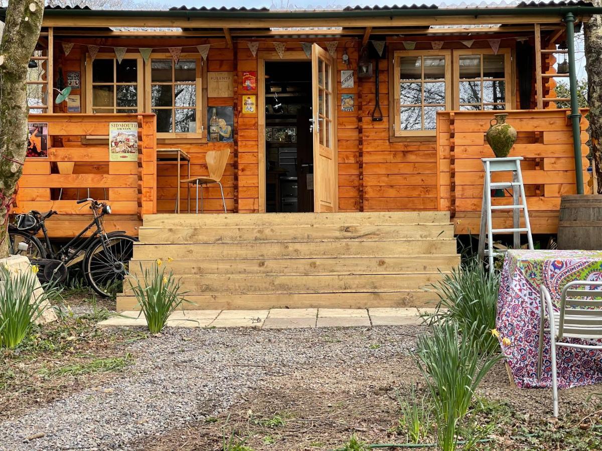 Retro Private Lodge With Hot Tub Nr Dartmoor Newton Abbot Exterior foto